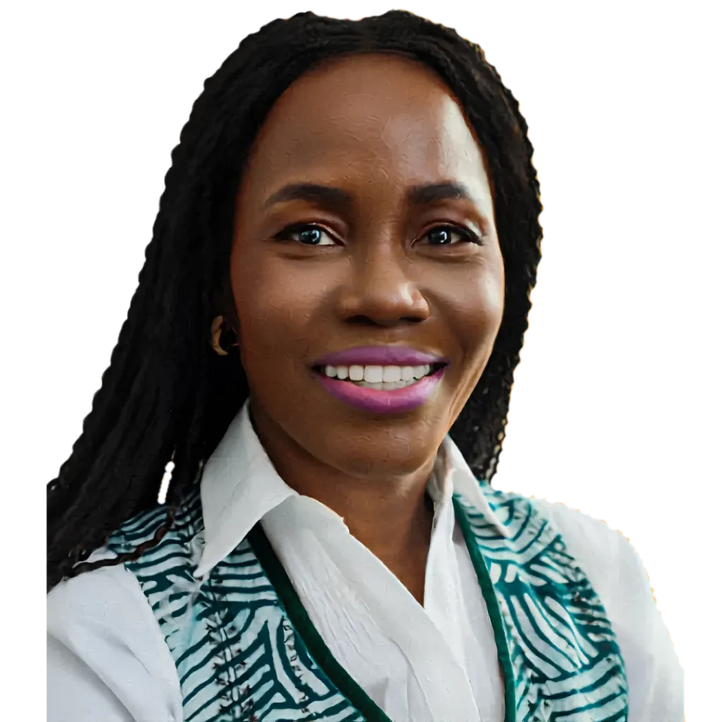 Professional portrait of Dr. Erere Otrofanowei smiling in white collared attire.